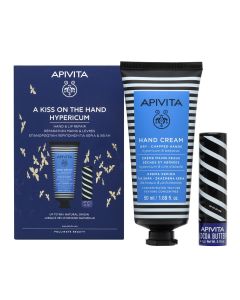 Apivita Promo krema za ruke kantarion 50 ml + stik kakao 4,4g