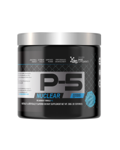 Basic P-5 Pre Workout Powder - Sour Blue Raspberry 300g