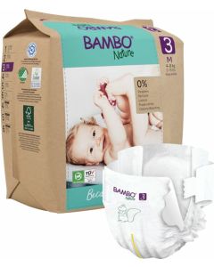 Bambo Nature Eco-Friendly pelene 3 (4-8 kg) papirno pakovanje 28 komada