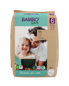 Bambo Nature Eco-Friendly pelene 6 (16+ kg) papirno pakovanje 20 komada