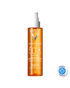 Vichy Capital Soleil Vodeno-fluidni sprej za zaštitu ćelija kože SPF 50, 200 ml