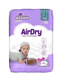 Violeta pelene Duble Care Midi 3 (4-9 kg) 66 komada