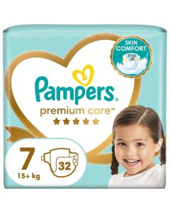 Pampers Premium Care 7 VP pelene, veličina 7 (15+ kg), 32 komada