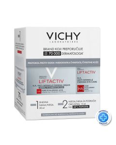 Vichy LiftActiv H.A. Krema za normalnu i mešovitu kožu 50ml + Nega za područje oko očiju (-50%) 15ml