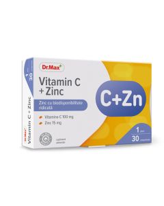 Dr. Max Vitamin C + Cink, 30 tableta