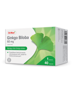 Dr. Max Ginkgo biloba 60mg 40 kapsula